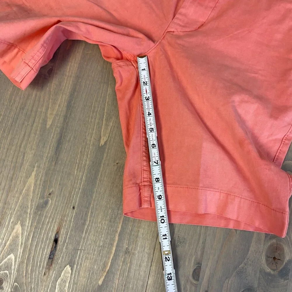 American Eagle Shorts Mens 26 NEXT Level Coral Orange Flex Chino 9